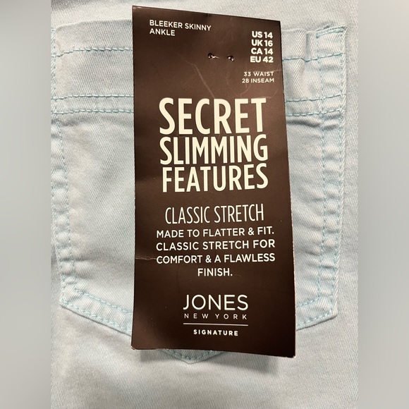 Jones New York Bleeker skinny ankle denim size 14 - Picture 8 of 8